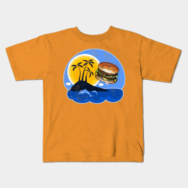 Cheeseburger in Paradise distressed Jimmy Buffett Kids TShirt